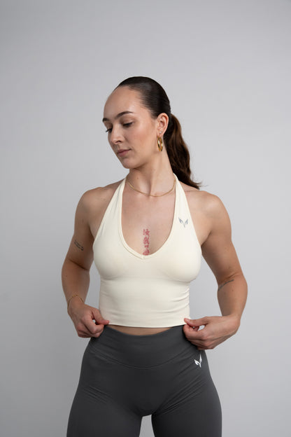 Lupa Halter Top — Off-White