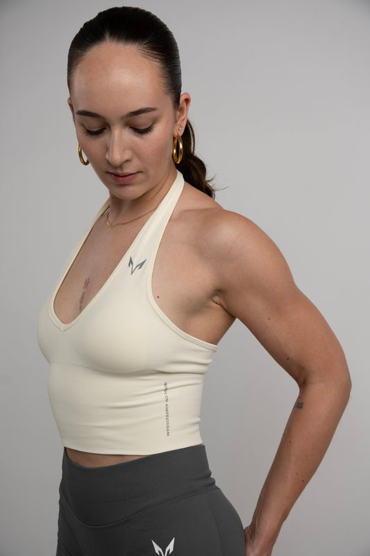Lupa Halter Top — Off-White