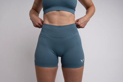 Ylva Sculpt Shorts — Slate Blue