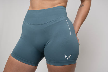 Ylva Sculpt Shorts — Slate Blue