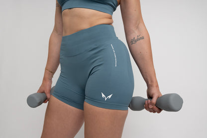 Ylva Sculpt Shorts — Slate Blue