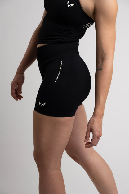 Ylva Sculpt Shorts — Midnight Black