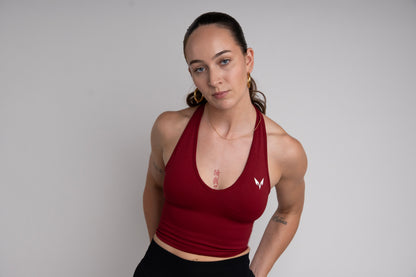 Lupa Halter Top — Ruby Red