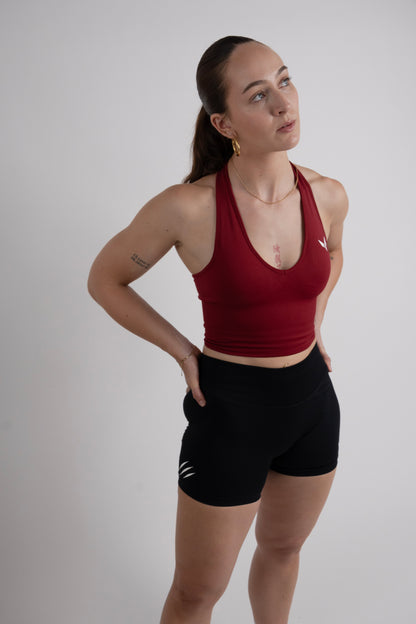 Lupa Halter Top — Ruby Red