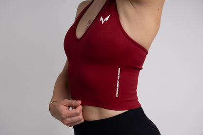 Lupa Halter Top — Ruby Red