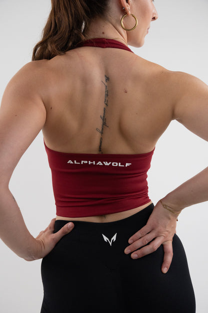 Lupa Halter Top — Ruby Red
