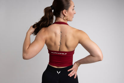 Lupa Halter Top — Ruby Red