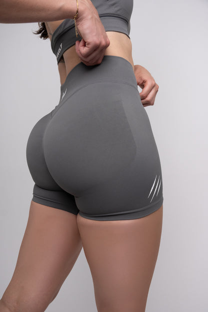 Ylva Sculpt Shorts — Charcoal Grey