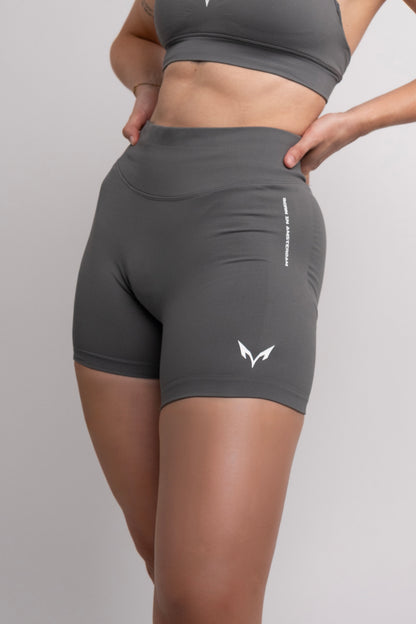 Ylva Sculpt Shorts — Charcoal Grey