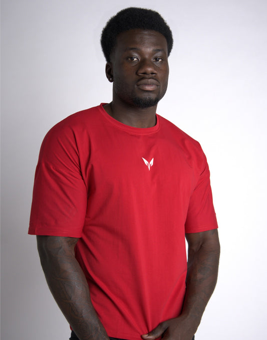 Lycan Oversized T-Shirt Red front portrait