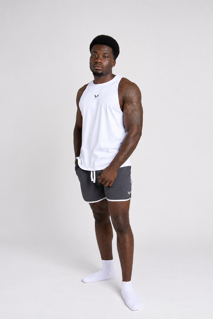 Lycan Training Tank White full body studio view