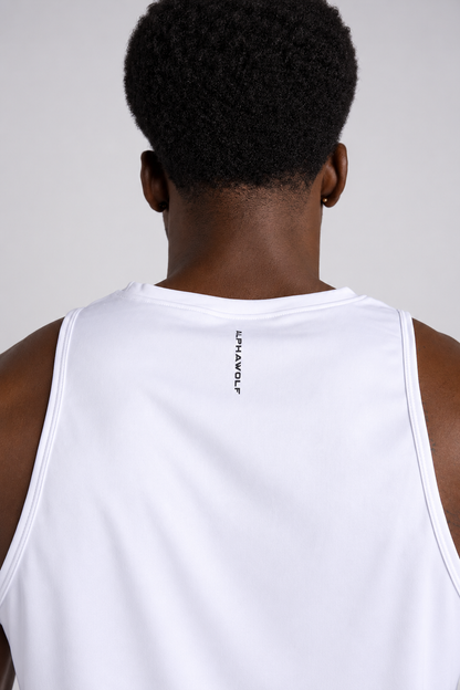 Lycan Training Tank White back branding detail
